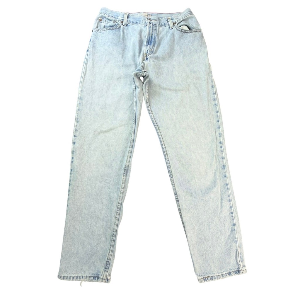 Levi's Jeans 550 Relaxed Tapered Womens 12 M Light Blue Wash High Rise Denim
